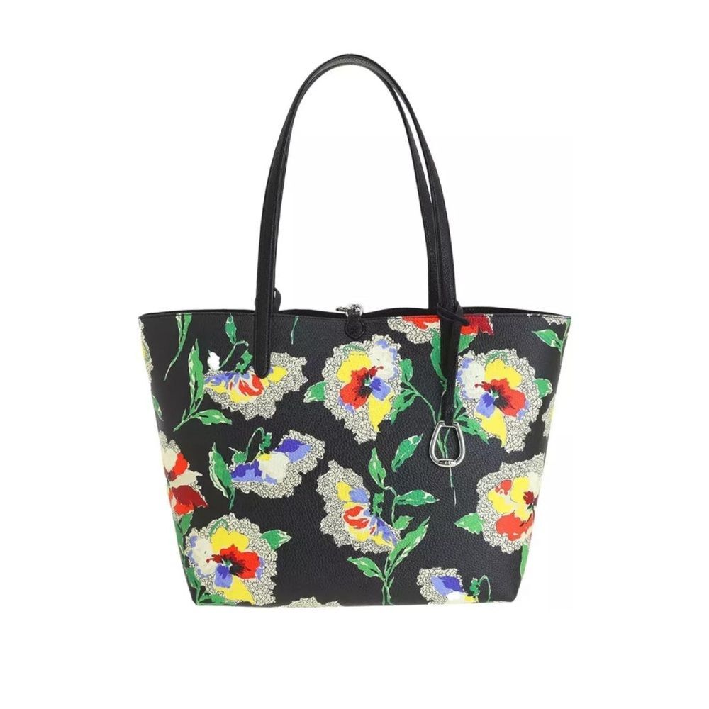 Lauren Ralph Lauren Large Reversible Tote Bag, Pouch & Handbag, NWT - Picture 5 of 15